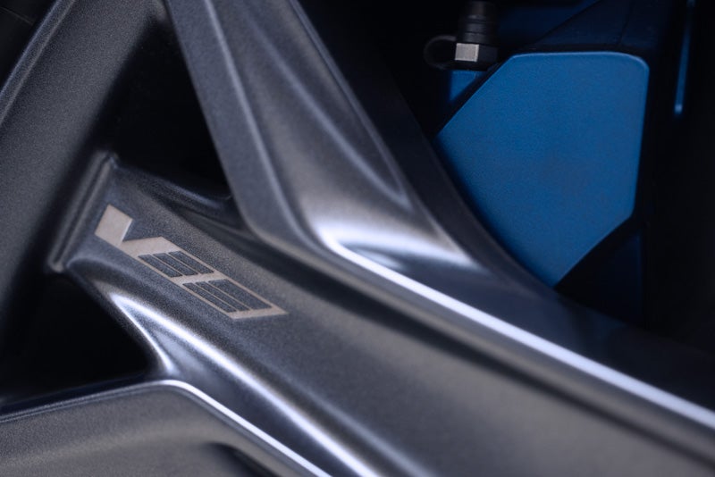 Close-up of the 2026 OPTIQ-V Brembo Performance Front Brakes | Crown Cadillac in Watchung NJ